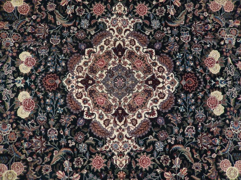 8x12 Wool & Silk Sino Tabriz Rug - China - bestrugplace