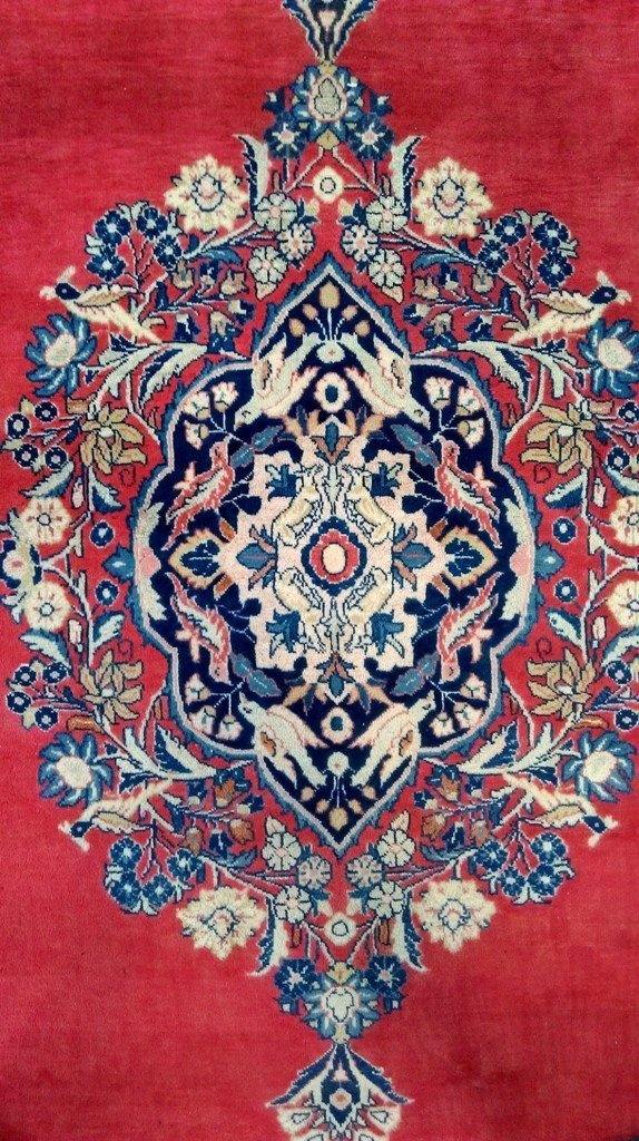 8x10 Authentic Hand Knotted Persian Sarouk Rug - Iran - bestrugplace