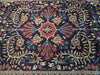 Load image into Gallery viewer, 6.9 x 10 Navy Blue Fine Persian Lilihan Sarouk Rug 72369