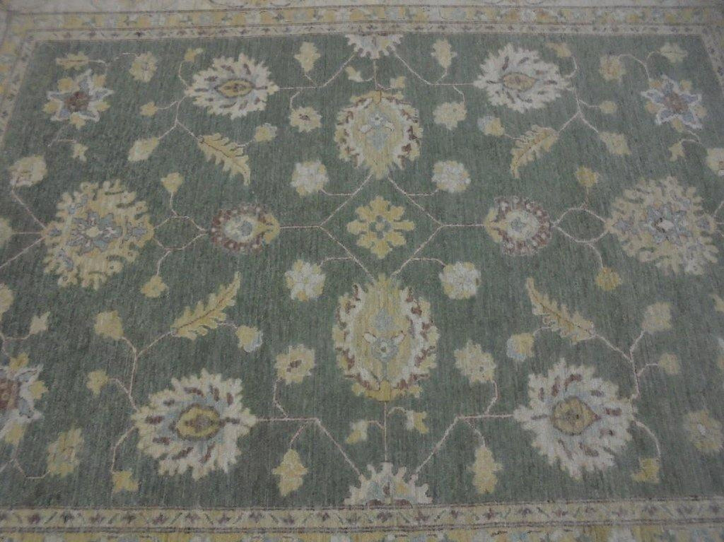 Radiant 11x9 Authentic Hand Knotted Vegetable Dyed Ziglar Chobi Peshawar Rug - Pakistan - bestrugplace