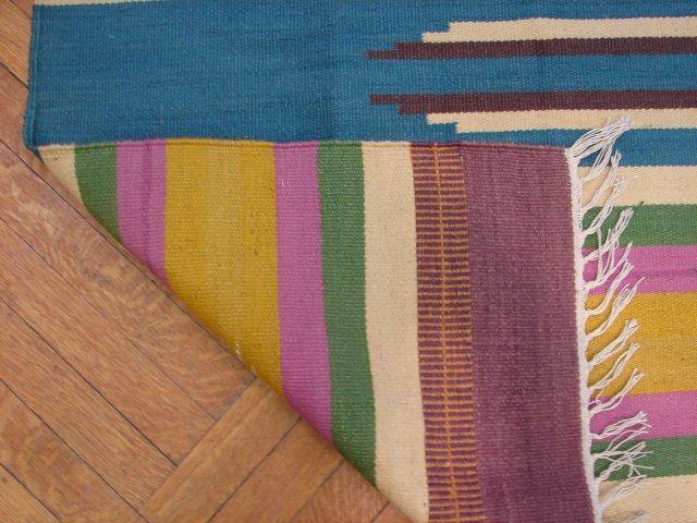 Fascinating 6x9 Authentic Handmade Dhurry Rug-India - bestrugplace