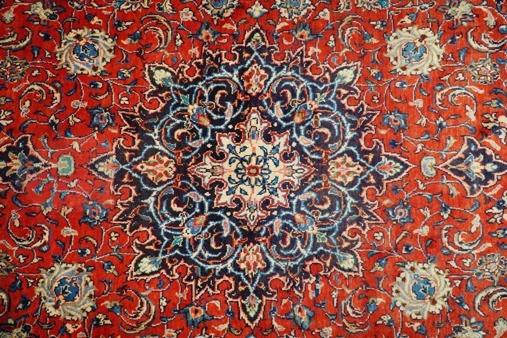 10x13 Quality Hand Knotted Semi-Antique Persian Sarouk Rug - Iran #74728 - bestrugplace
