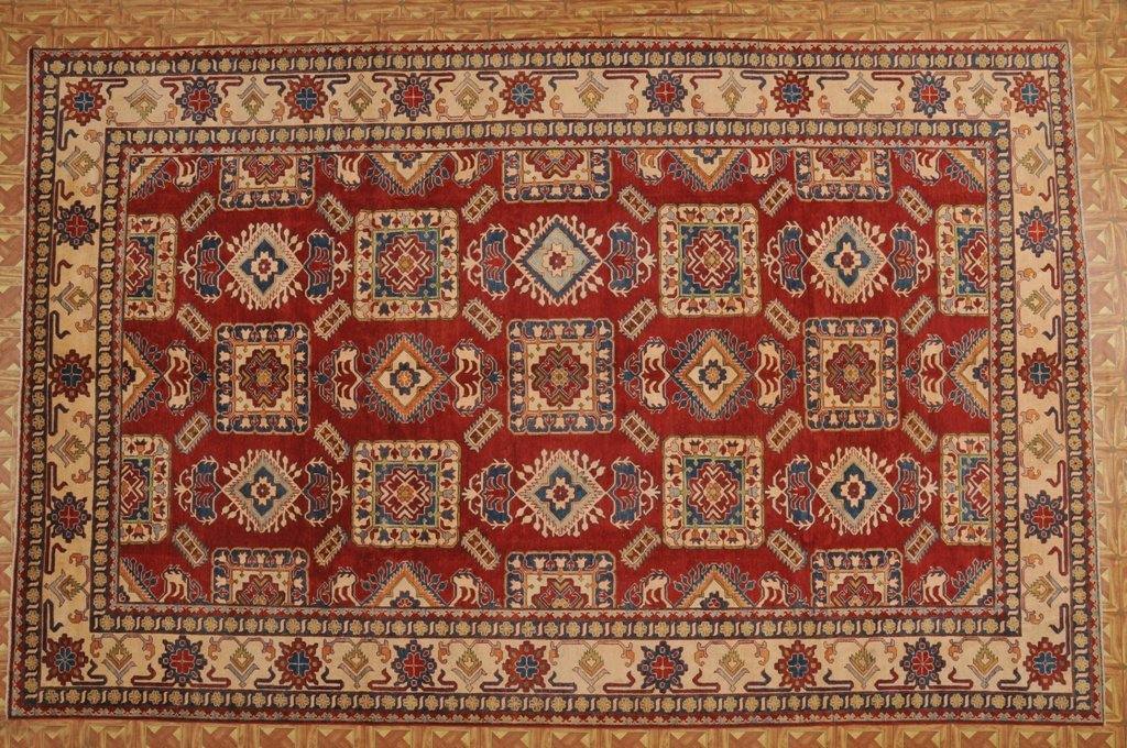Stunning 10x16 Authentic Handmade Yak Kash Kazak Rug - Pakistan - bestrugplace