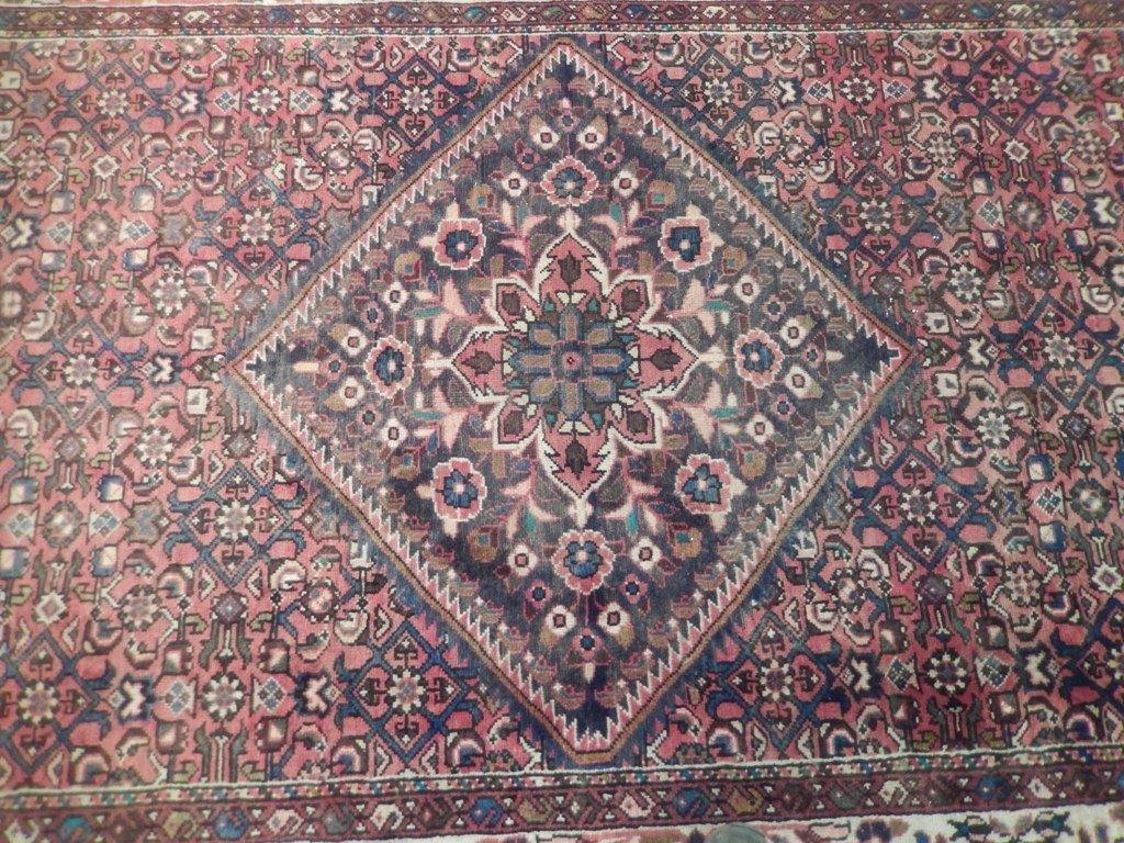 5x11 Authentic Hand Knotted Semi-Antique Persian Herati Runner - Iran - bestrugplace