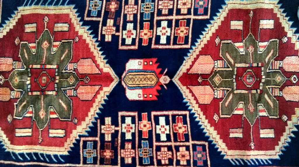 4.7 x 10.4 Black Persian Tabriz Rug 80524