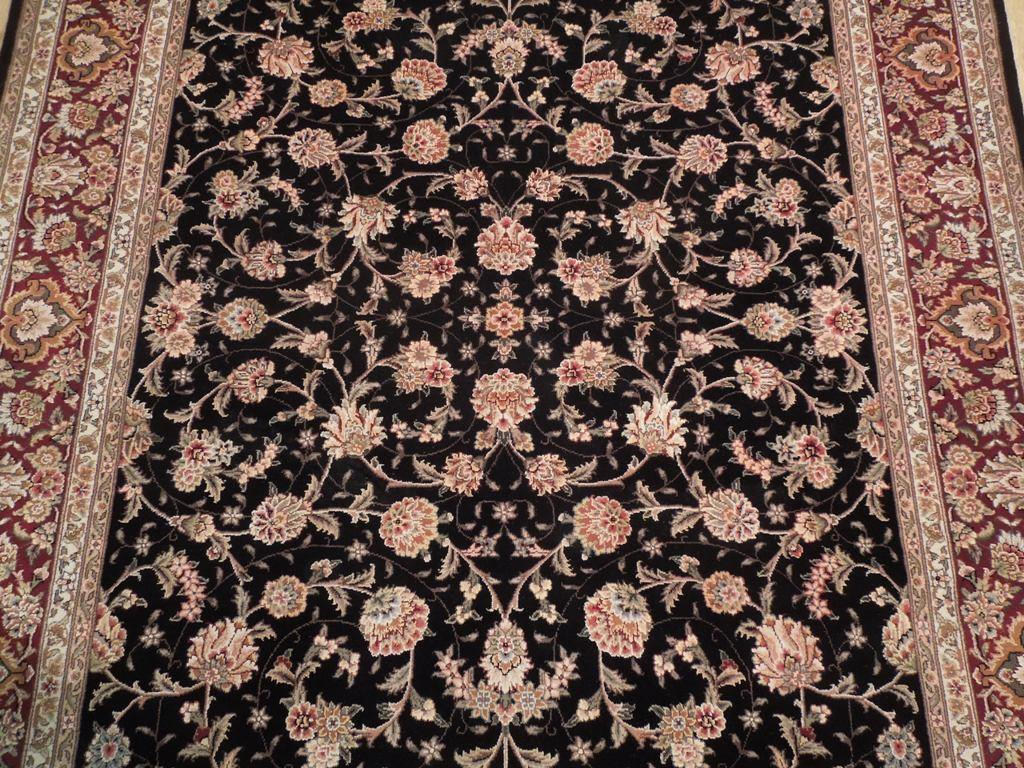 Dazzling 9x6 Authentic Handmade Wool & Silk Fine Quality Rug - China - bestrugplace