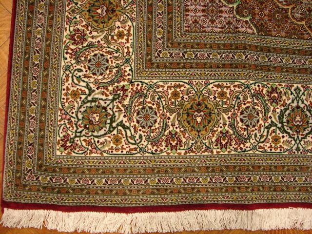 8x12 Authentic Handmade Persian Tabriz Mahi Rug-Iran - bestrugplace