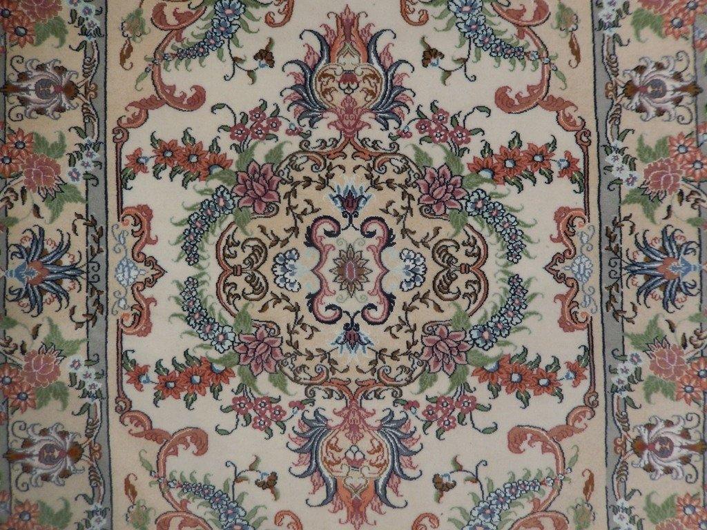 4x6 Authentic Handmade Wool & Silk Persian Rug - Iran - bestrugplace