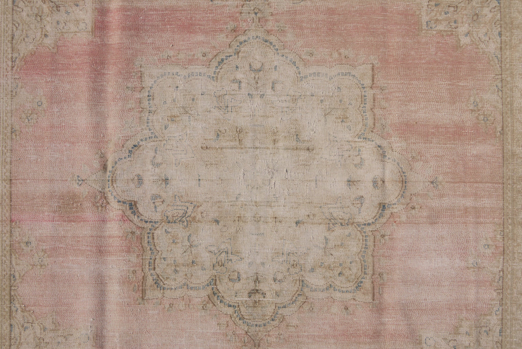 6.4 x 9.4 Vintage Rug LOW PILE FADED PINK 26944