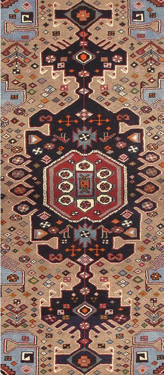 Luxurious 3x5 Authentic Hand-knotted Persian Hamadan Rug - Iran - bestrugplace