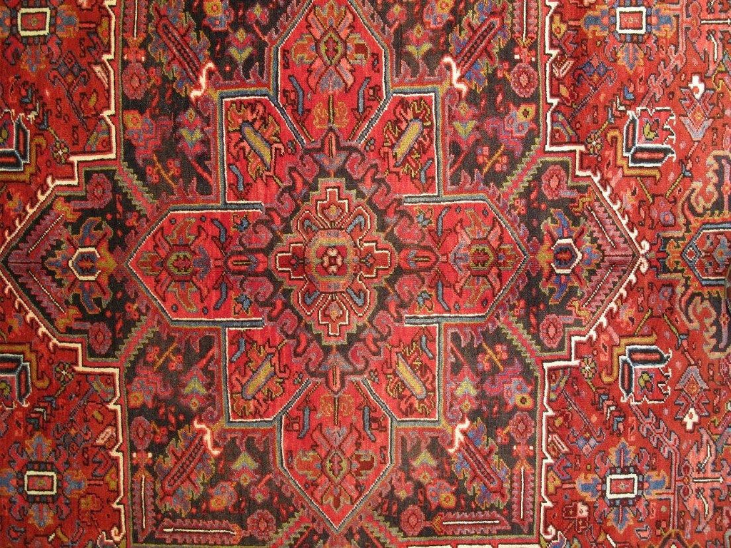 Luxurious 10x13 Authentic Hand-knotted Persian Heriz Rug - Iran - bestrugplace