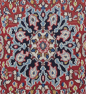 2 x 3.7 Red Narrow Persian Kerman Rug 82018