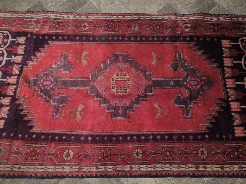 4x8 Authentic Hand Knotted Semi-Antique Persian Hamadan Rug - Iran - bestrugplace