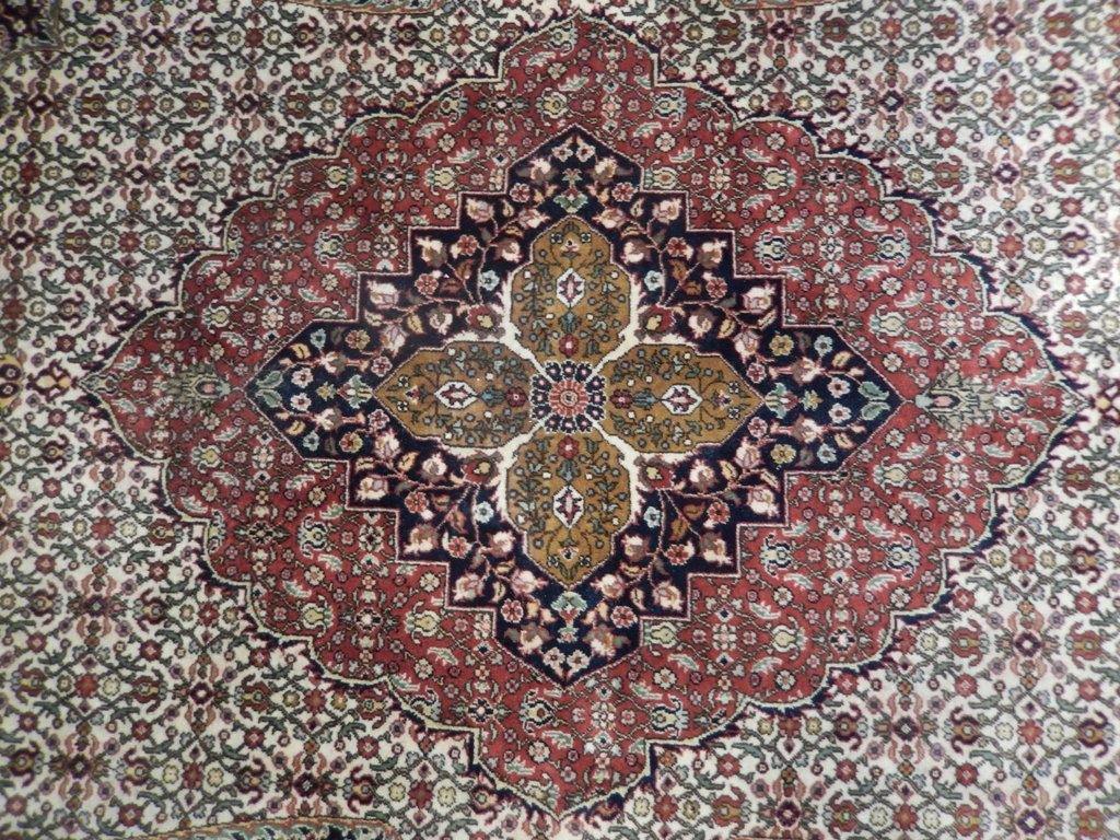 7x10 Authentic Hand Knotted Semi-Antique Persian Tabriz Rug - Iran - bestrugplace