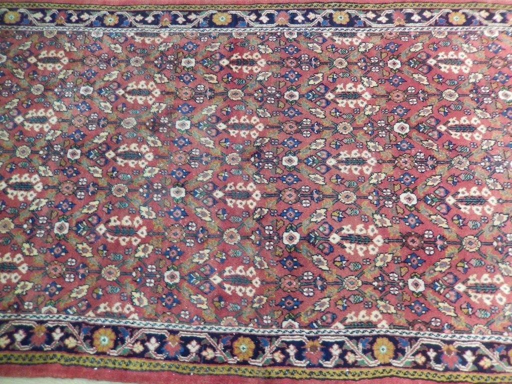5x10 Authentic Hand Knotted Semi-Antique Persian Herati Runner - Iran - bestrugplace