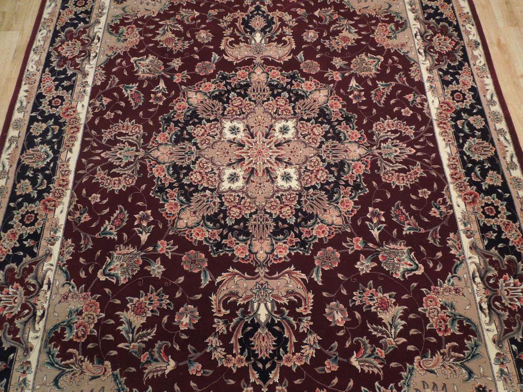 Dazzling 6x10 Authentic Handmade Wool & Silk Fine Quality Rug - China - bestrugplace