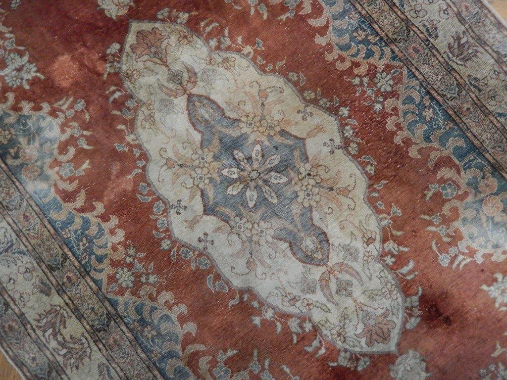 5x7 Antique Persian Silk Rug - Iran - bestrugplace