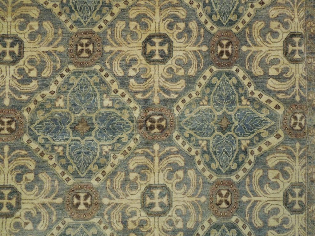 5.9 x 9 Pine Green Chobi Peshawar Rug 20263