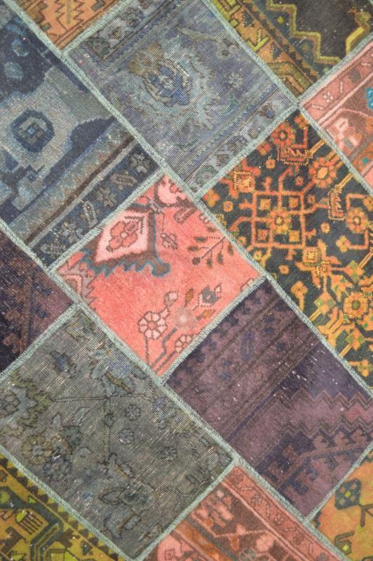 6x9 Authentic Handmade Persian Patchwork Rug - Iran - bestrugplace