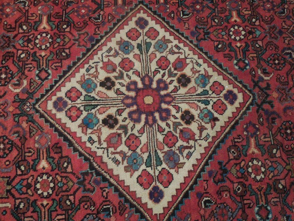 5x11 Authentic Hand Knotted Semi-Antique Persian Herati Runner - Iran - bestrugplace