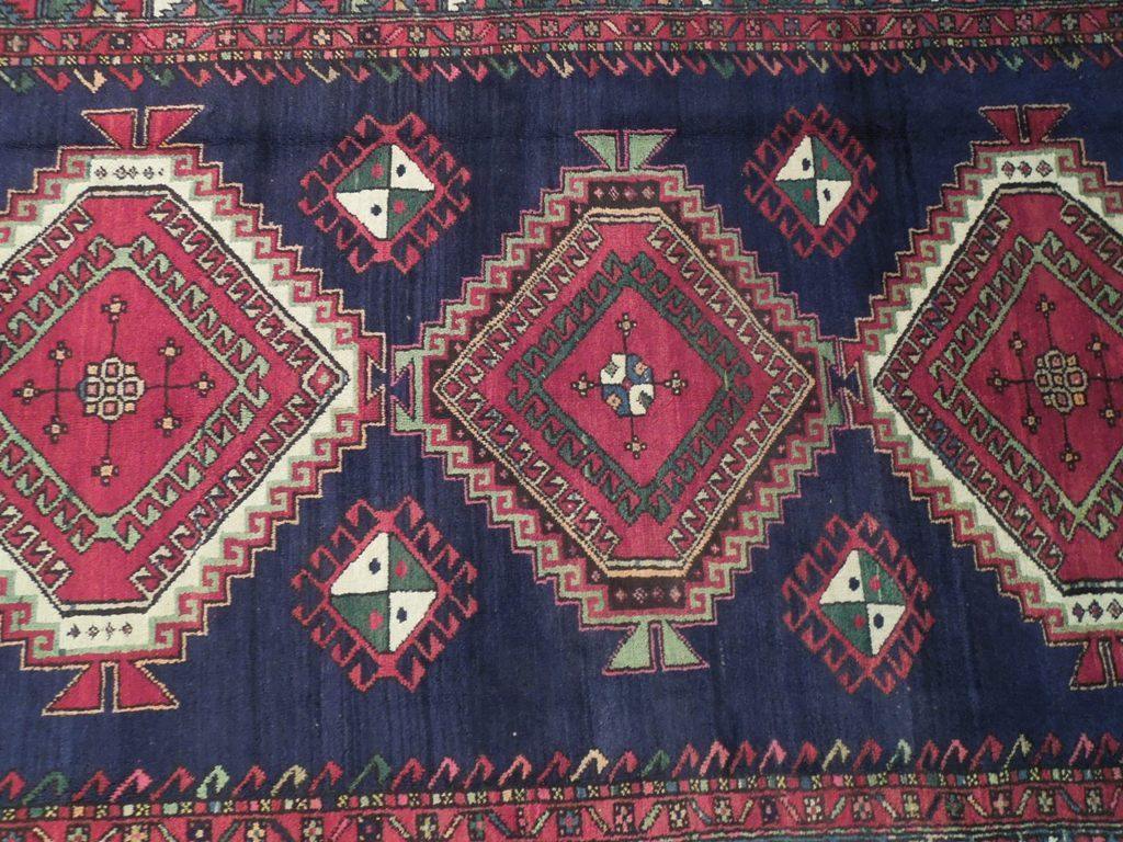 Radiant 5x8 Authentic Hand Knotted Semi-Antique Russian Kazak Runner - Caucasian Region - bestrugplace