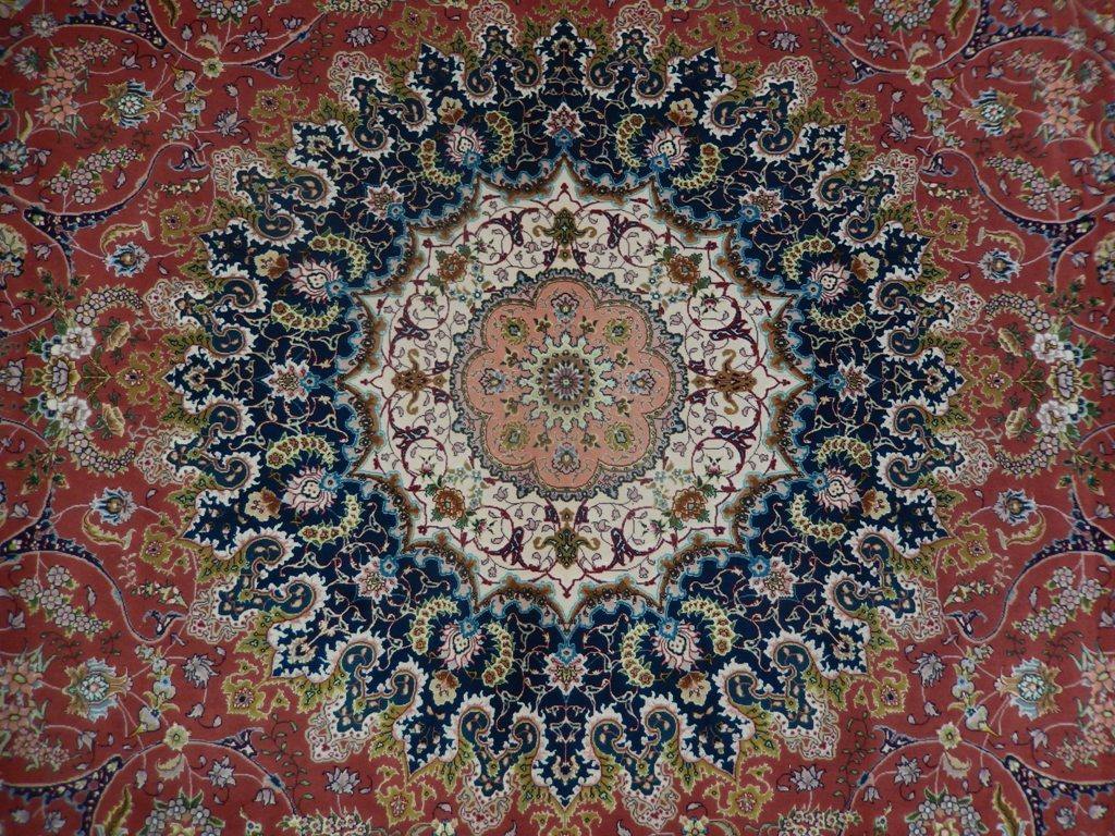10x13 Authentic Handmade Signed Wool & Silk Persian Tabriz Rug - Iran - bestrugplace