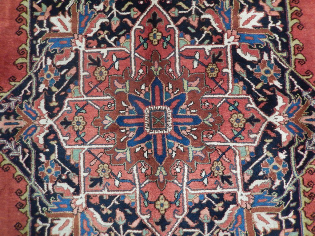 8.3 x 11.9 UNUSUAL GEOMETRIC Persian Heriz Rug 22875