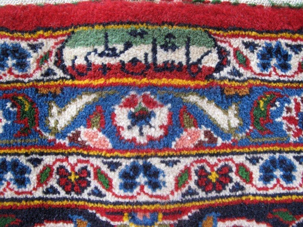 8x12 Authentic Hand-knotted Persian Signed Kashan Rug - Iran - bestrugplace