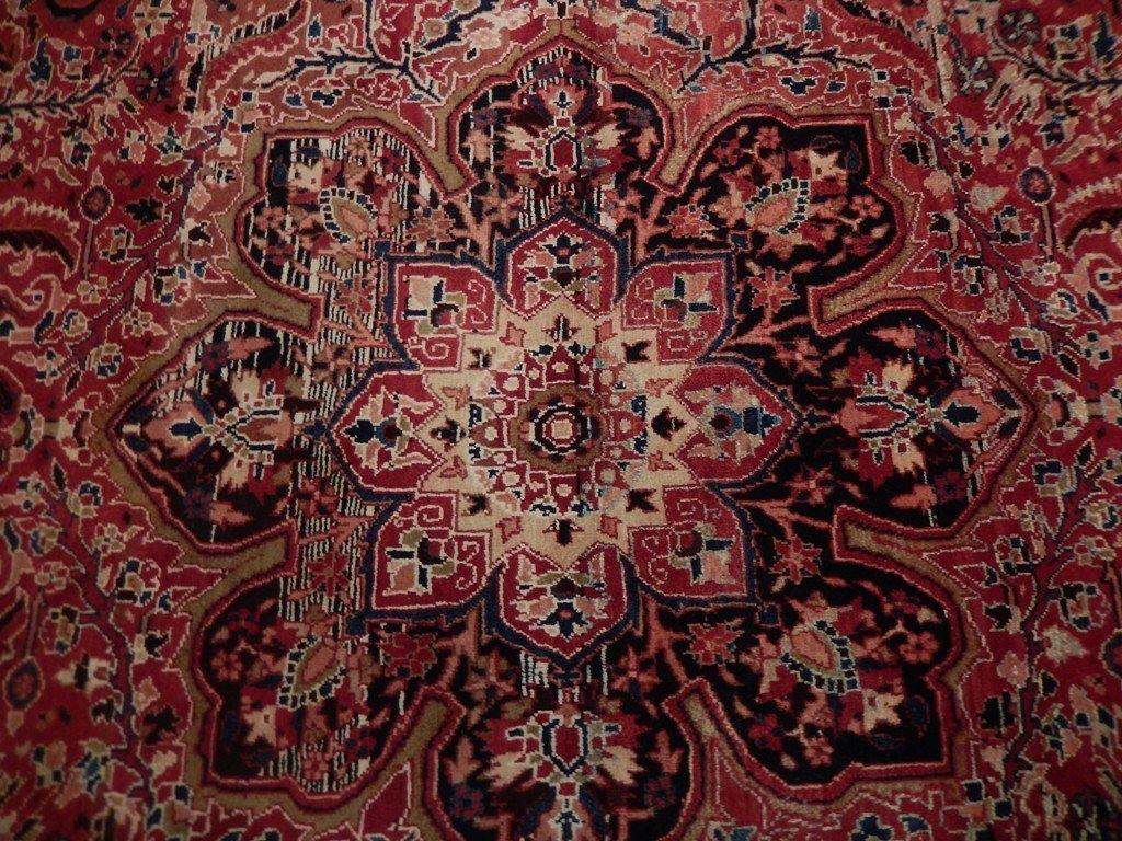 8x12 Authentic Hand Knotted Semi-Antique Persian Heriz Rug - Iran - bestrugplace