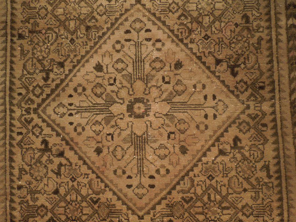Stunning 5x10 Authentic Hand Knotted Antique Overdied Hamadan Runner - Iran - bestrugplace