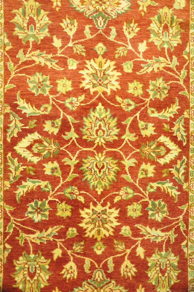 Fascinating 4x6 Authentic Hand-Knotted Vegetable Dyed Chobi Rug - India - bestrugplace