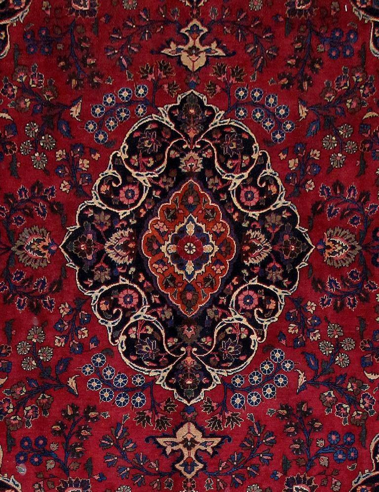 8x11 Authentic Hand Knotted Persian Mashad Rug - Iran - bestrugplace