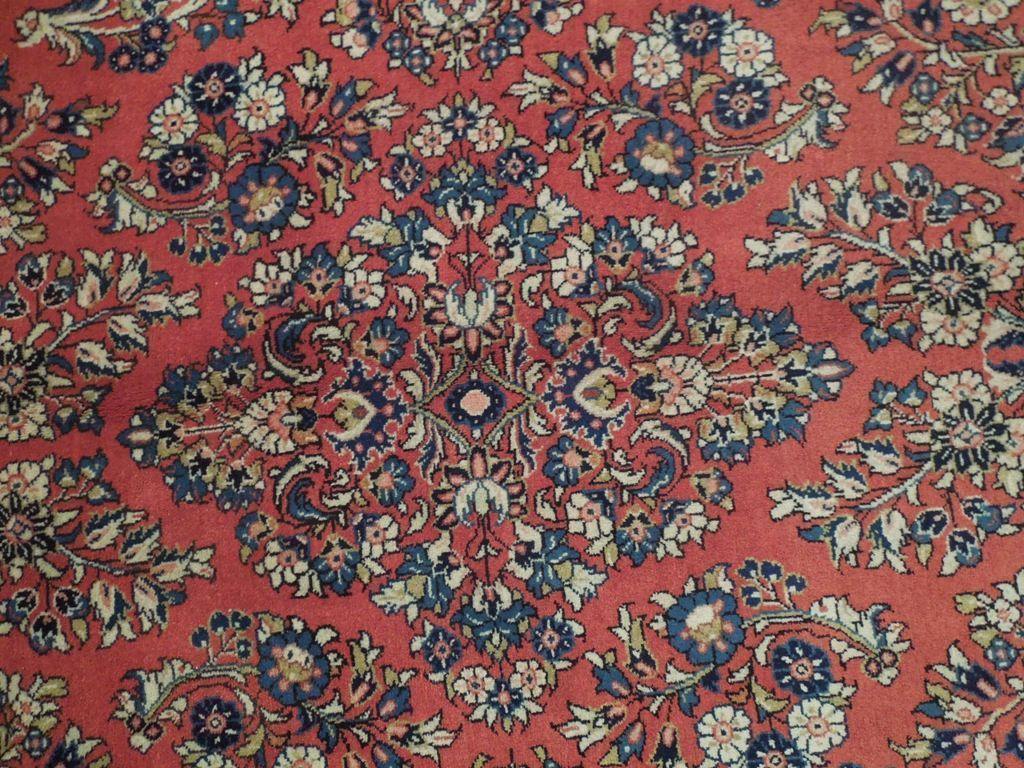 7x11 Authentic Hand Knotted Fine Persian Sarouk Rug - Iran - bestrugplace
