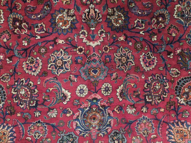 10x16 Authentic Handmade Persian Mashad Rug-Iran - bestrugplace