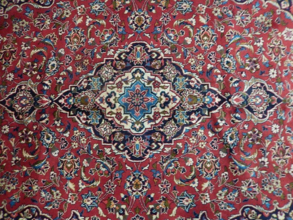 7x10 Authentic Hand Knotted Persian Kashan Rug - Iran - bestrugplace