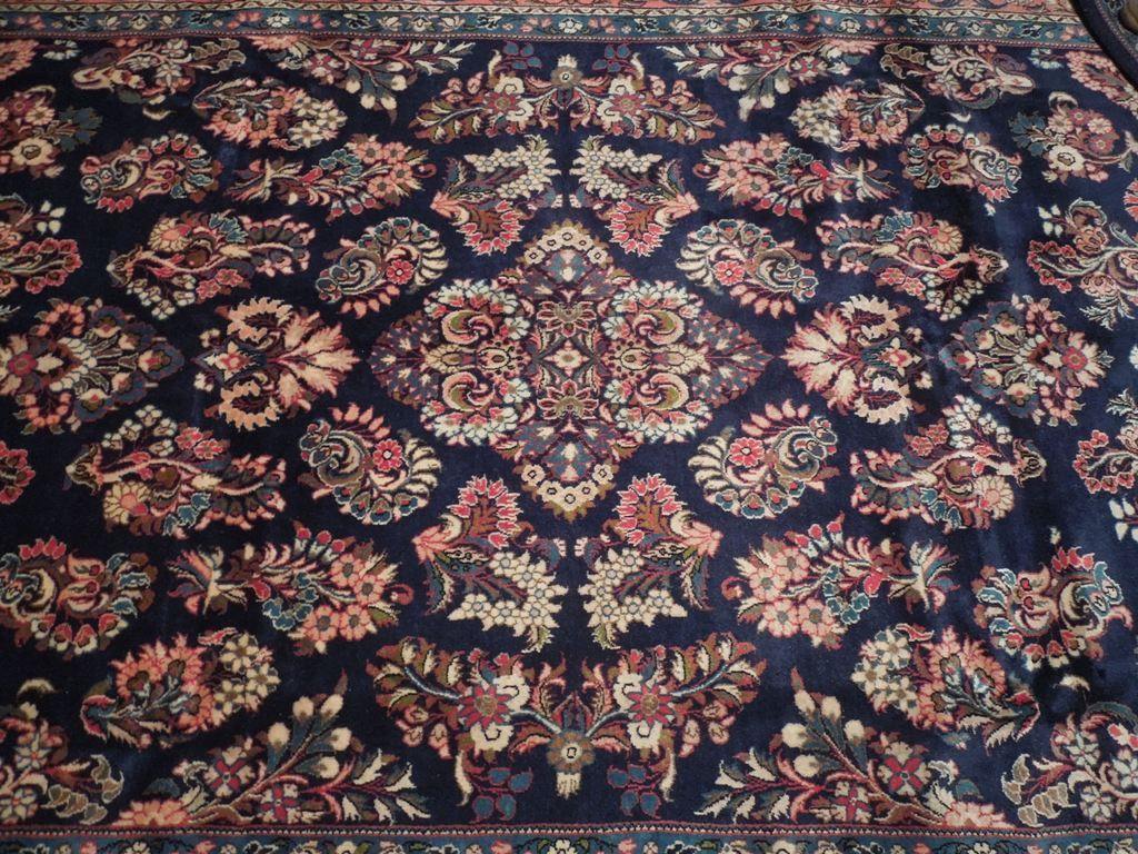 7x11 Authentic Hand Knotted Fine Persian Sarouk Rug - Iran - bestrugplace