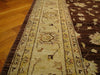 Load image into Gallery viewer, 9.3 x 11.10 Dark Brown Chobi Peshawar Ziglar Rug Natural Wool Handmade #5971