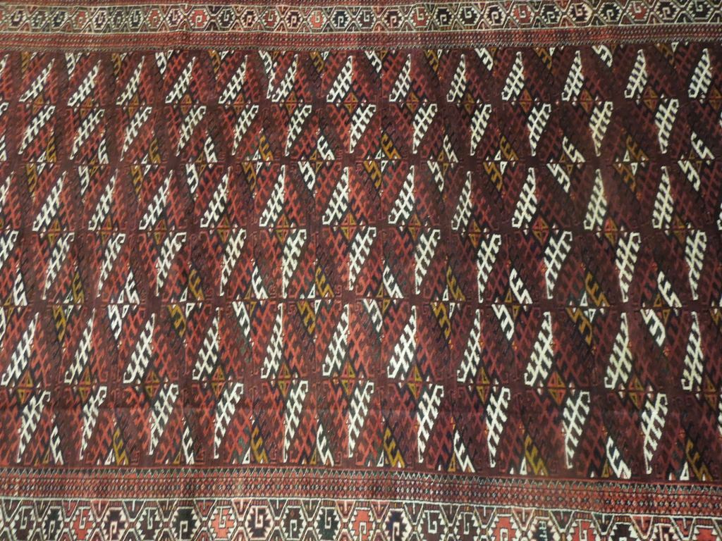 6.9 x 12 Antique Russian Turkmen Bokhara yamud Rug #PIX-23746