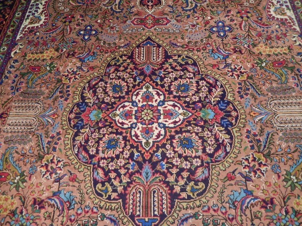 9x13 Authentic Hand Knotted Semi-Antique Persian Tabriz Rug - Iran - bestrugplace