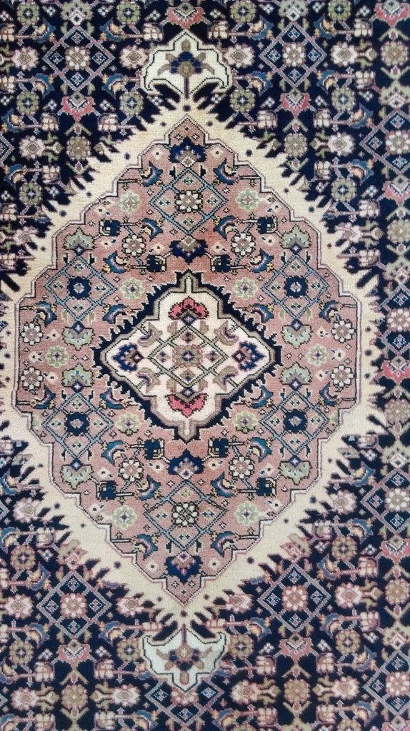 6.8 x 9.9 Navy Blue Persian Ardebil Rug 80764