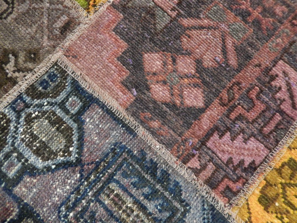 6 x 8.10 Multi Color Antique Persian Patchwork Rug 22198