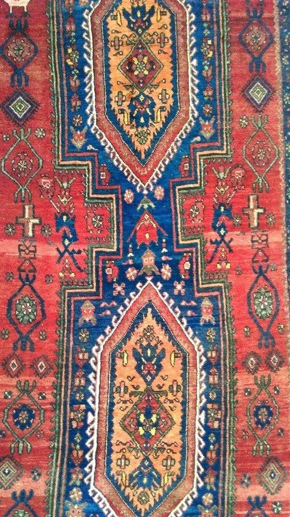 5x10 Authentic Hand Knotted Persian Hamadan Rug - Iran - bestrugplace