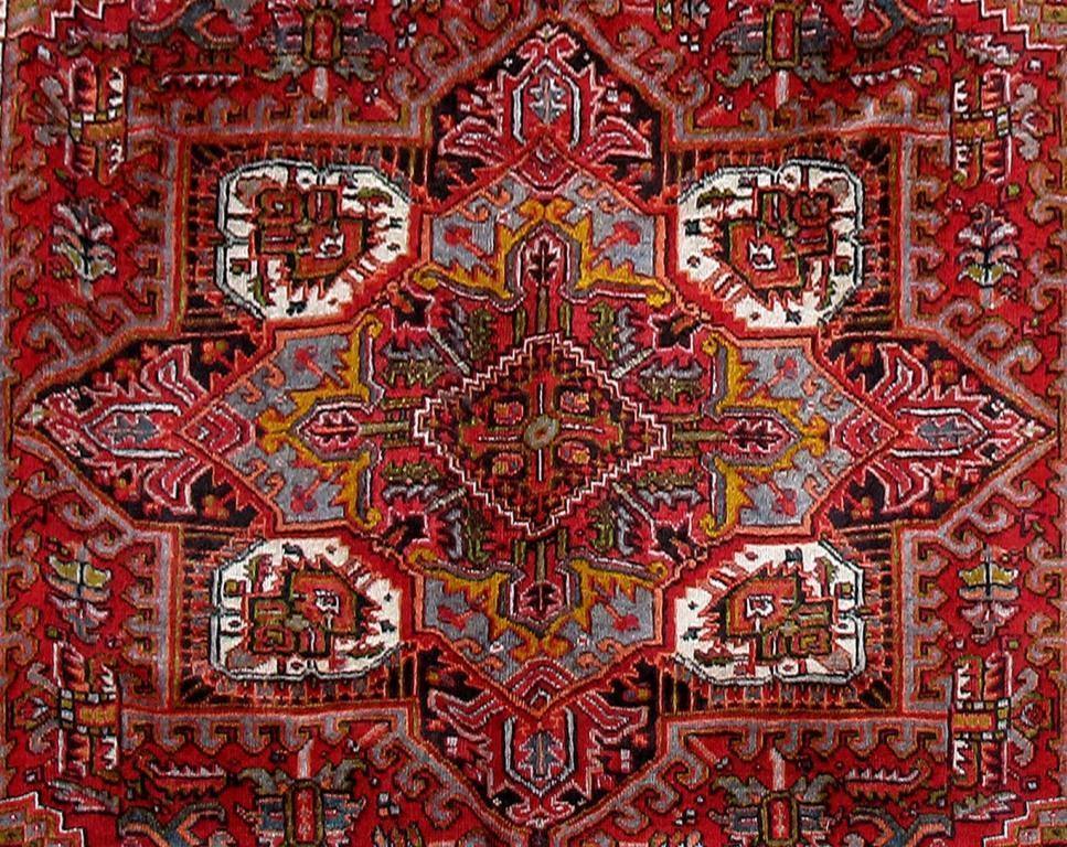 7x10 Authentic Hand Knotted Persian Heriz Rug - Iran - bestrugplace