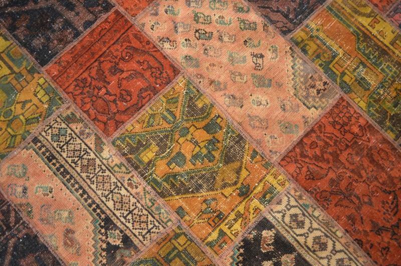 6x9 Authentic Handmade Persian Patchwork Rug - Iran - bestrugplace