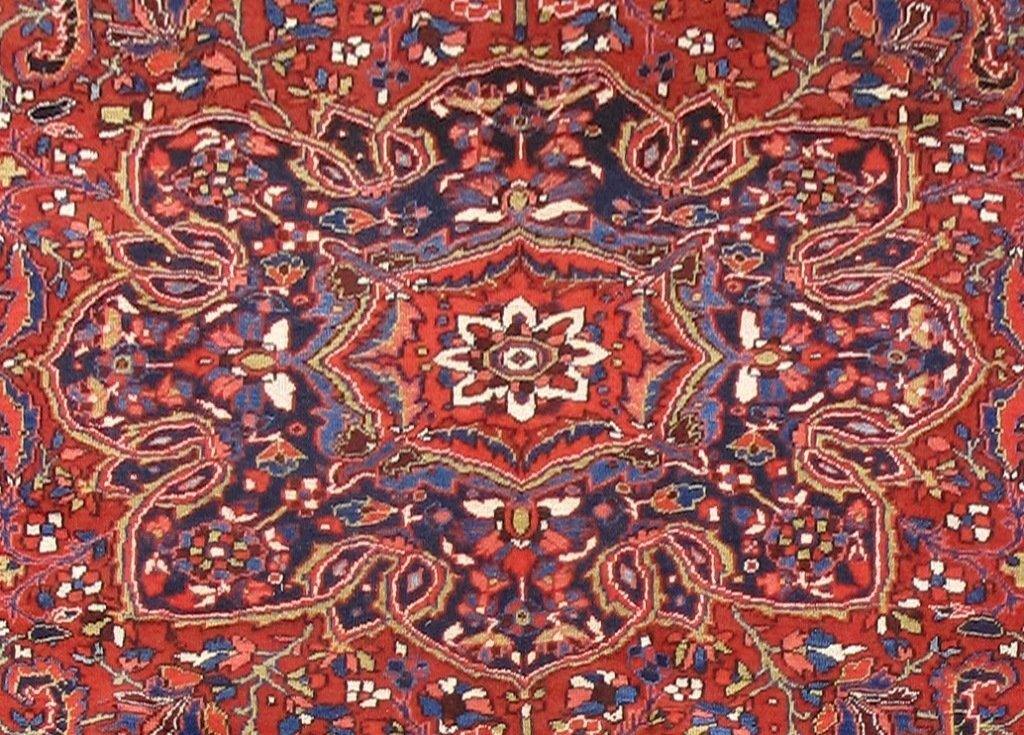 8x12 Authentic Hand Knotted Persian Heriz Rug - Iran - bestrugplace