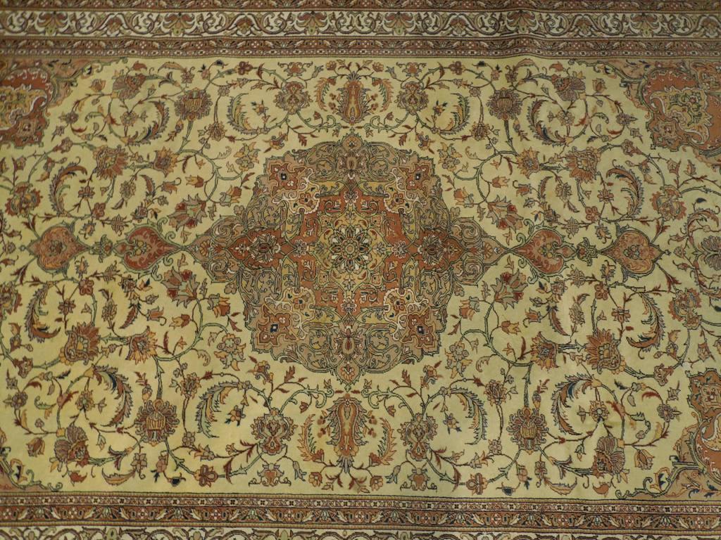 6x9 Semi-Antique Persian Tabriz Rug - Iran 23698 - bestrugplace