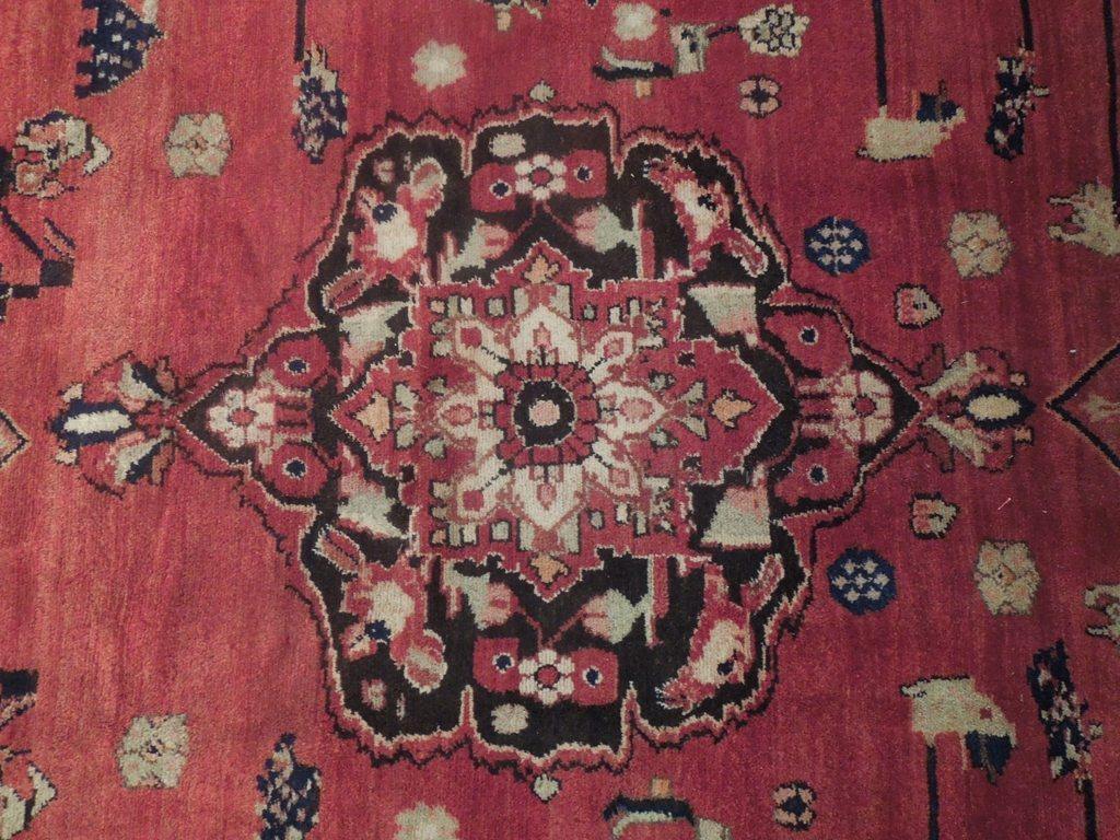 5x11 Authentic Hand Knotted Semi-Antique Persian Herati Runner - Iran - bestrugplace