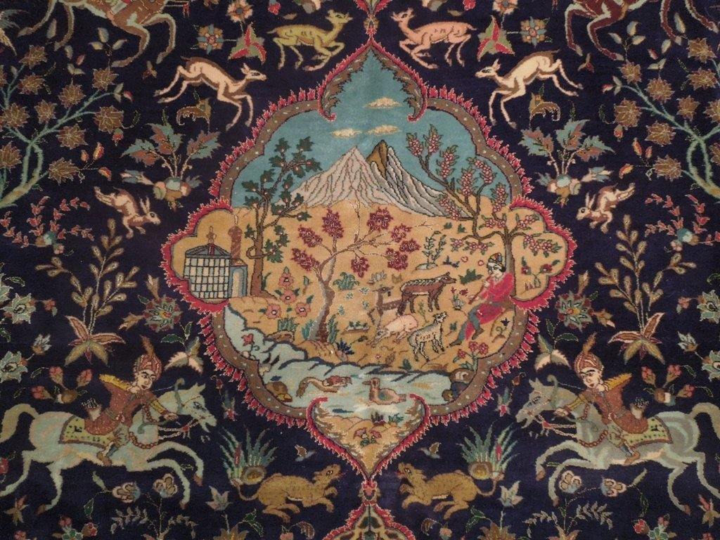 8x10 Authentic Handmade Wool&Silk Signed Tabriz Fine Persian Rug - Iran - bestrugplace