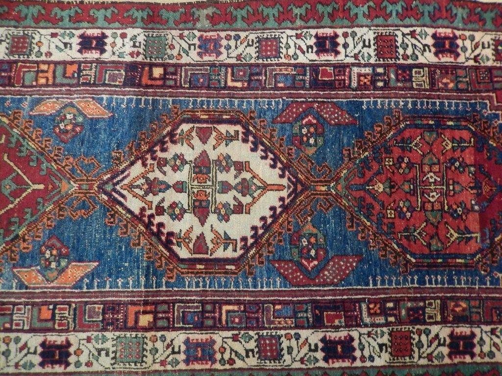 4x9 Authentic Hand Knotted Persian Hamadan Runner - Iran - bestrugplace