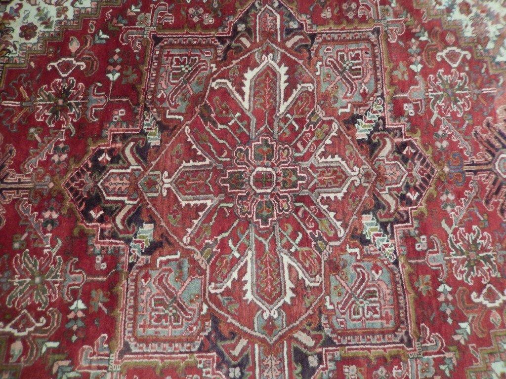 8x12 Authentic Hand Knotted Persian Heriz Rug - Iran - bestrugplace
